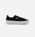 Suede Creeper Womens Black White