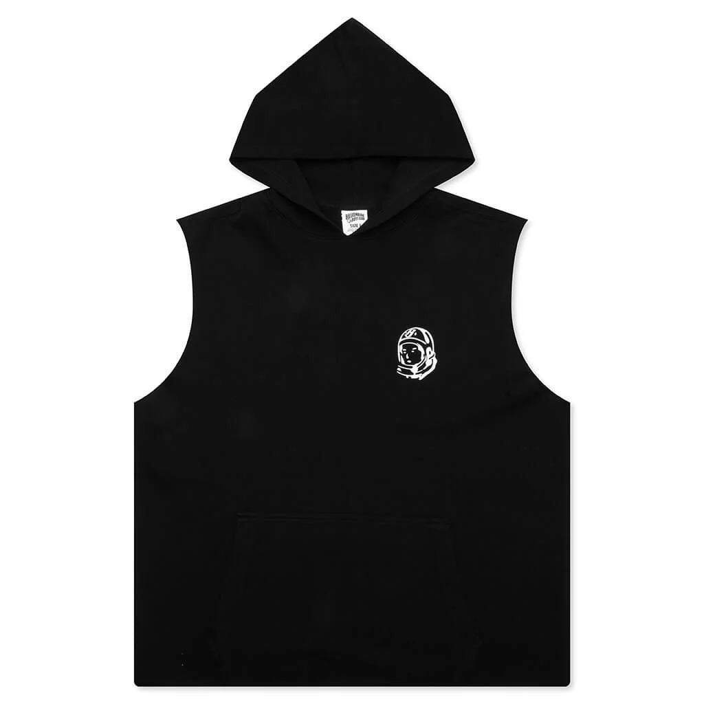 Space Sleeveless Hoodie Black