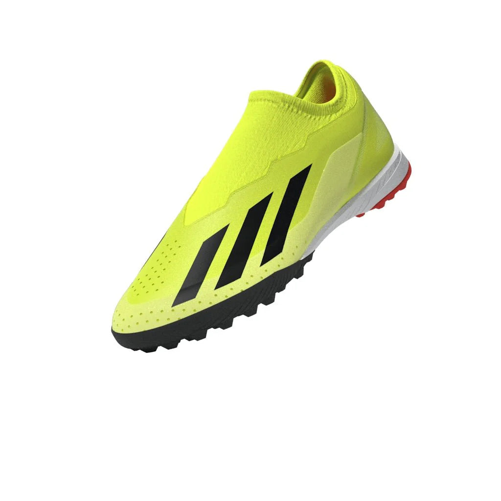 adidas X Crazyfast League Laceless TF Laceless Turf Boots Solar Yellow Black White