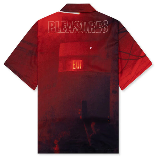 Pleasures x Boiler Room Venue Button Up Red