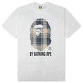 BAPE Check By Bathing Ape Tee White Blue