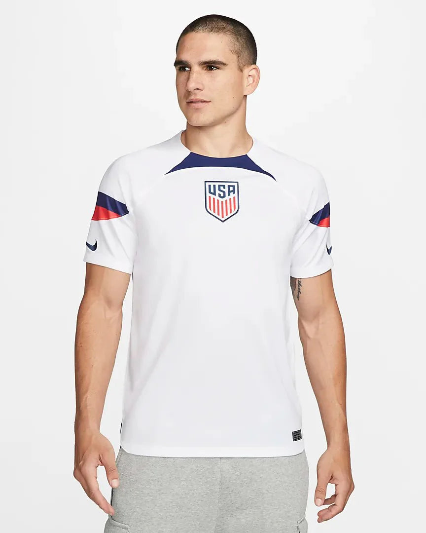 Nike USMNT 2022 Stadium Home Mens Jersey White