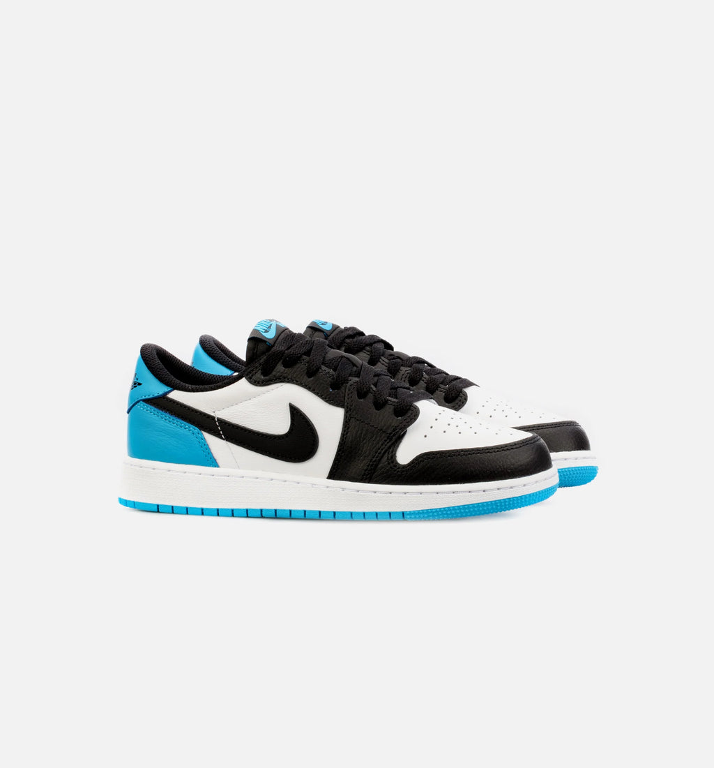 Air Jordan 1 Low OG Powder Blue Grade School Lifestyle Shoe Blue Black Free Shipping