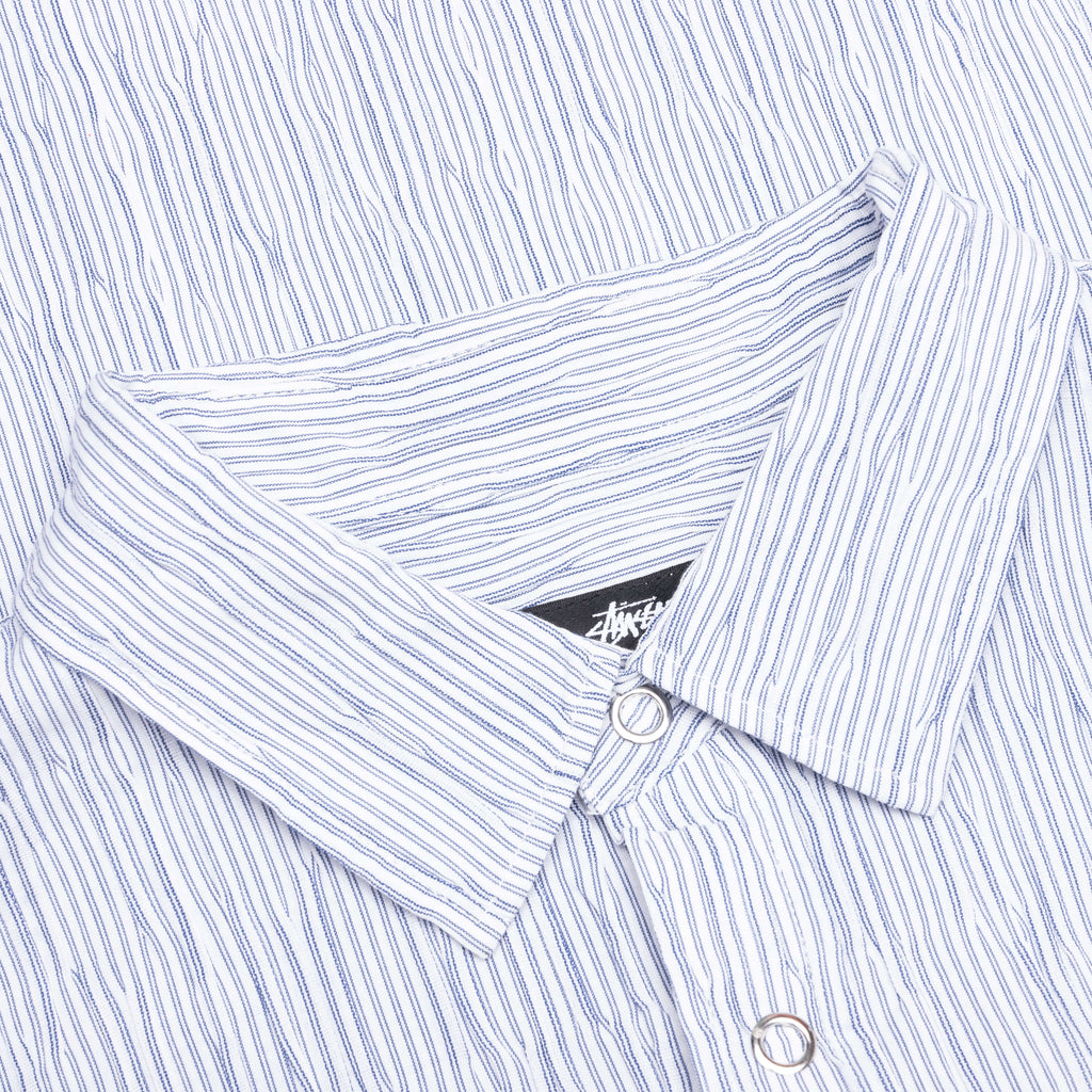 Wavy Striped Shirt Blue