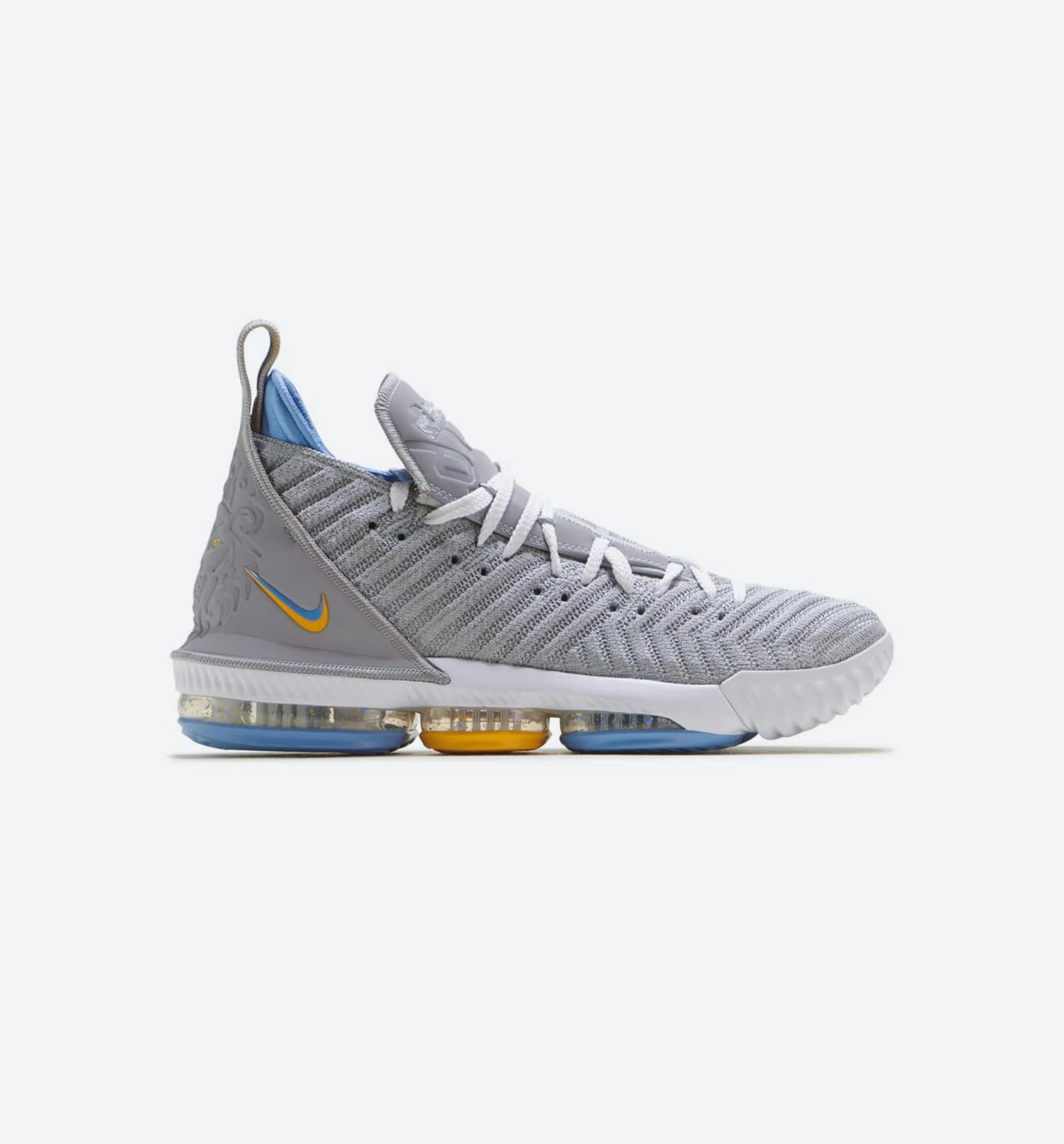 Lebron 16 Minneapolis Lakers Mens Shoe Wolf Grey White University Blue