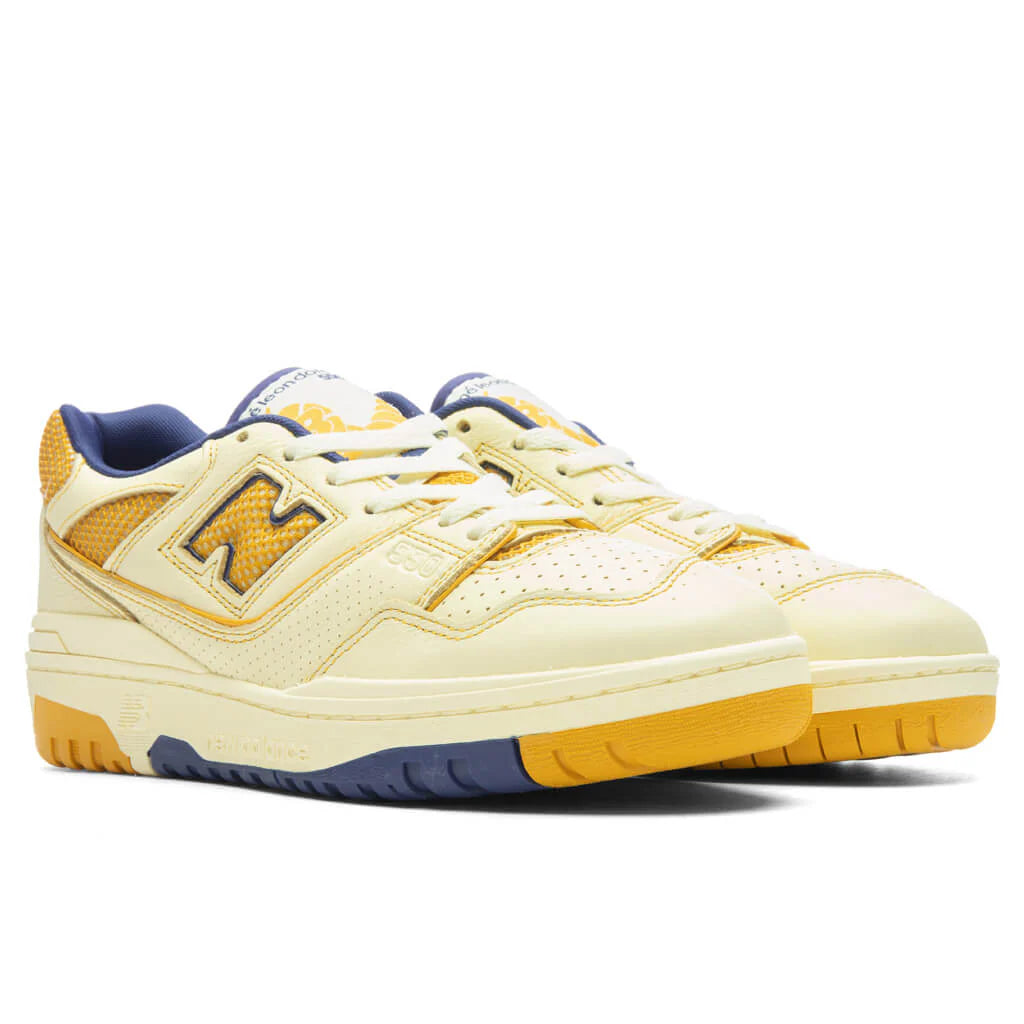 New Balance x Aime Leon Dore P550 Basketball Oxfords White Yellow