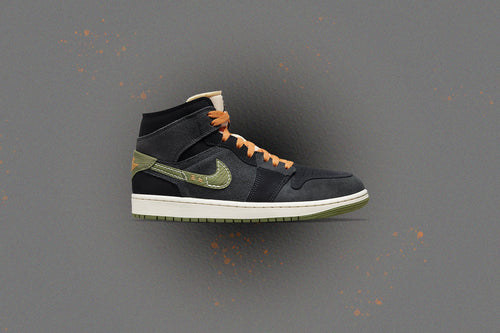 Air Jordan 1 Mid SE Craft Anthracite Sky J Light Olive Black