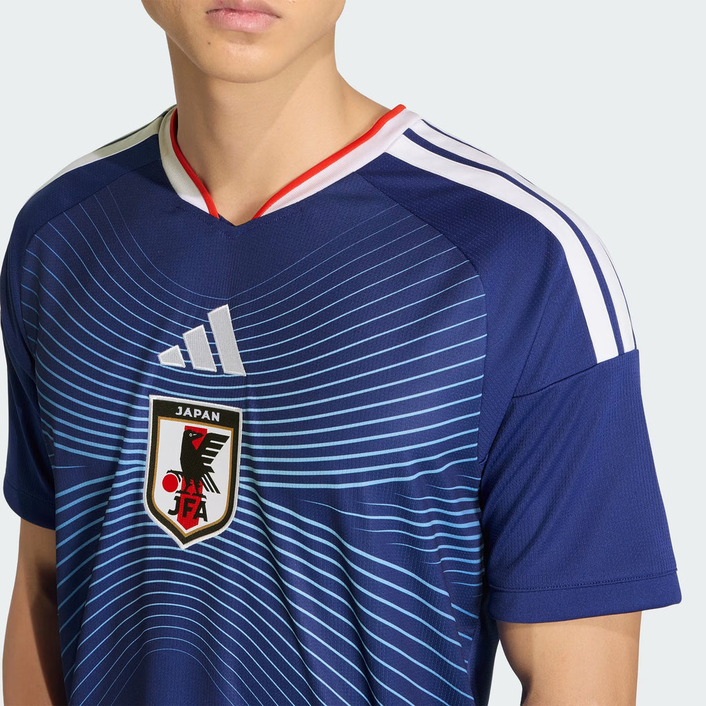 adidas Japan Home Mens Soccer Jersey 26 Japan Blue Ash Blue