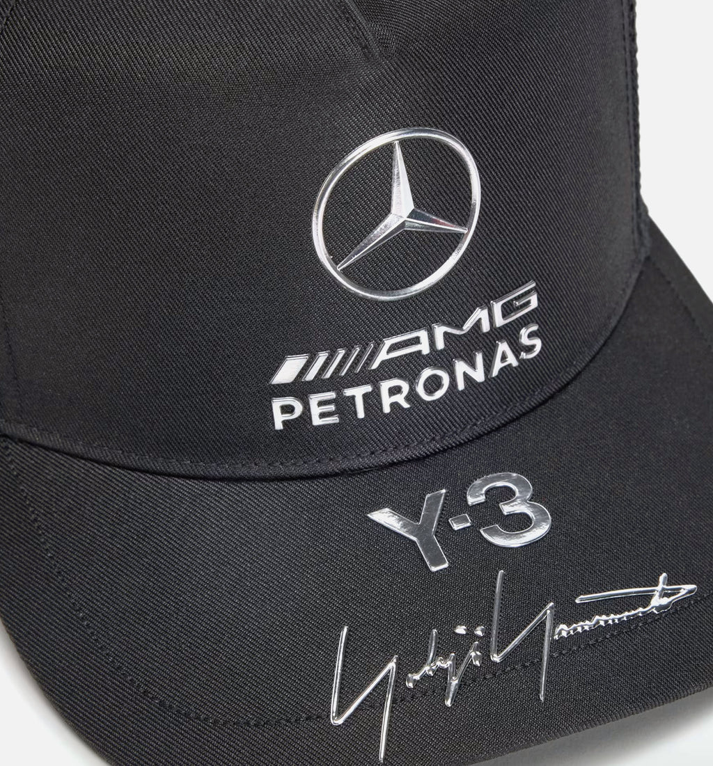 Mercedes AMG Petronas Formula 1 Team Trucker Mens Hat Black