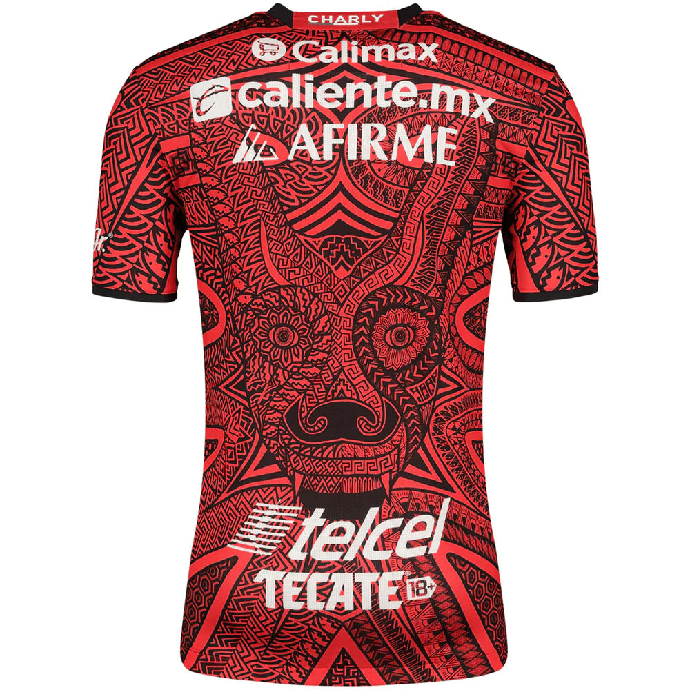 Charly Xolos Third Jersey 22 Red Black