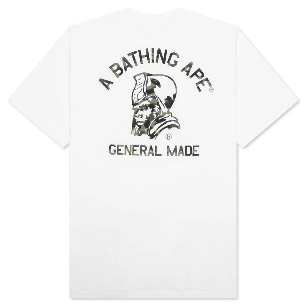 1st Camo General Made Tee White Green