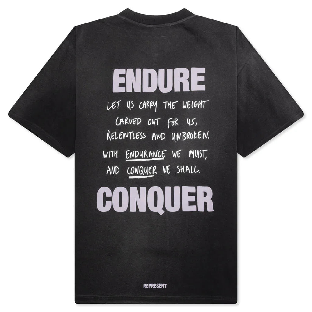 Atlas T Shirt Stained Black