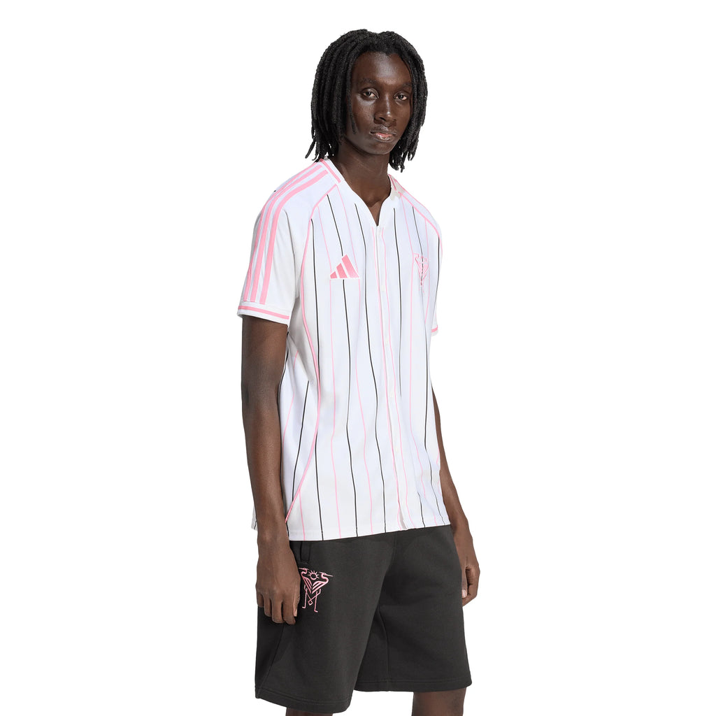 adidas Inter Miami CF Mens Baseball Jersey 2026 White Pink
