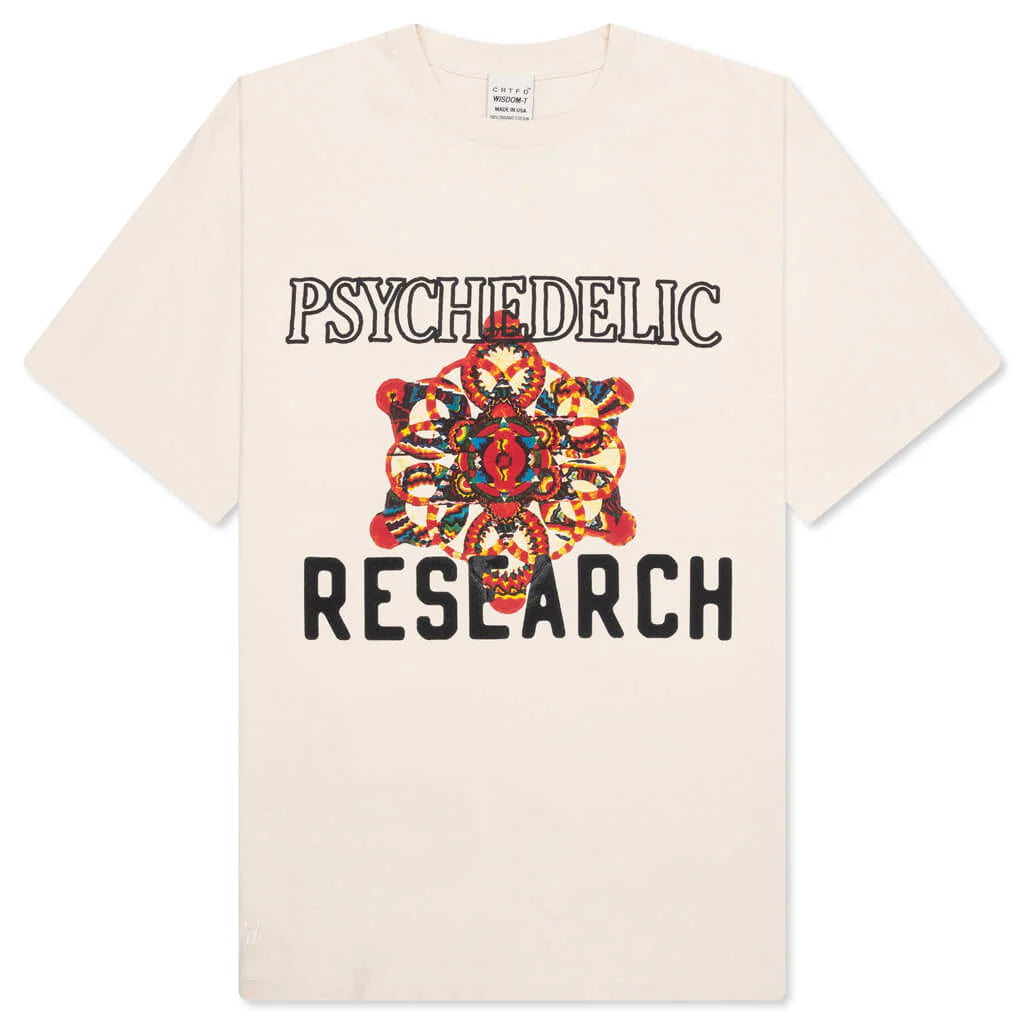 Psychedelic Research T shirt Natural
