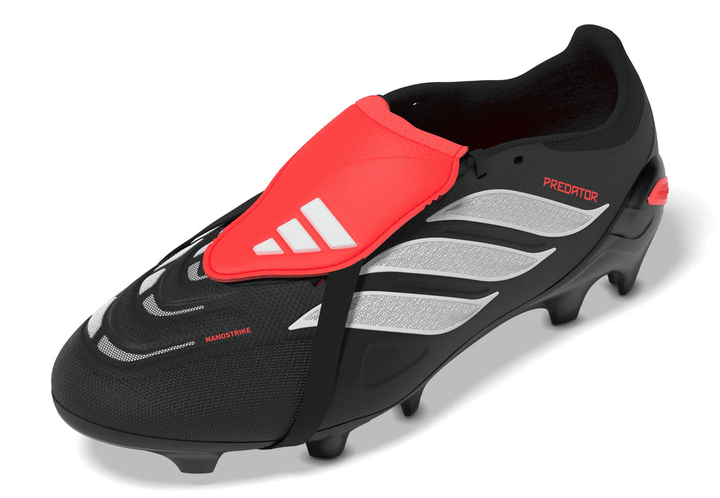 adidas Predator League Fold Over Tongue FG Firm Ground Mens Soccer Cleats Black White