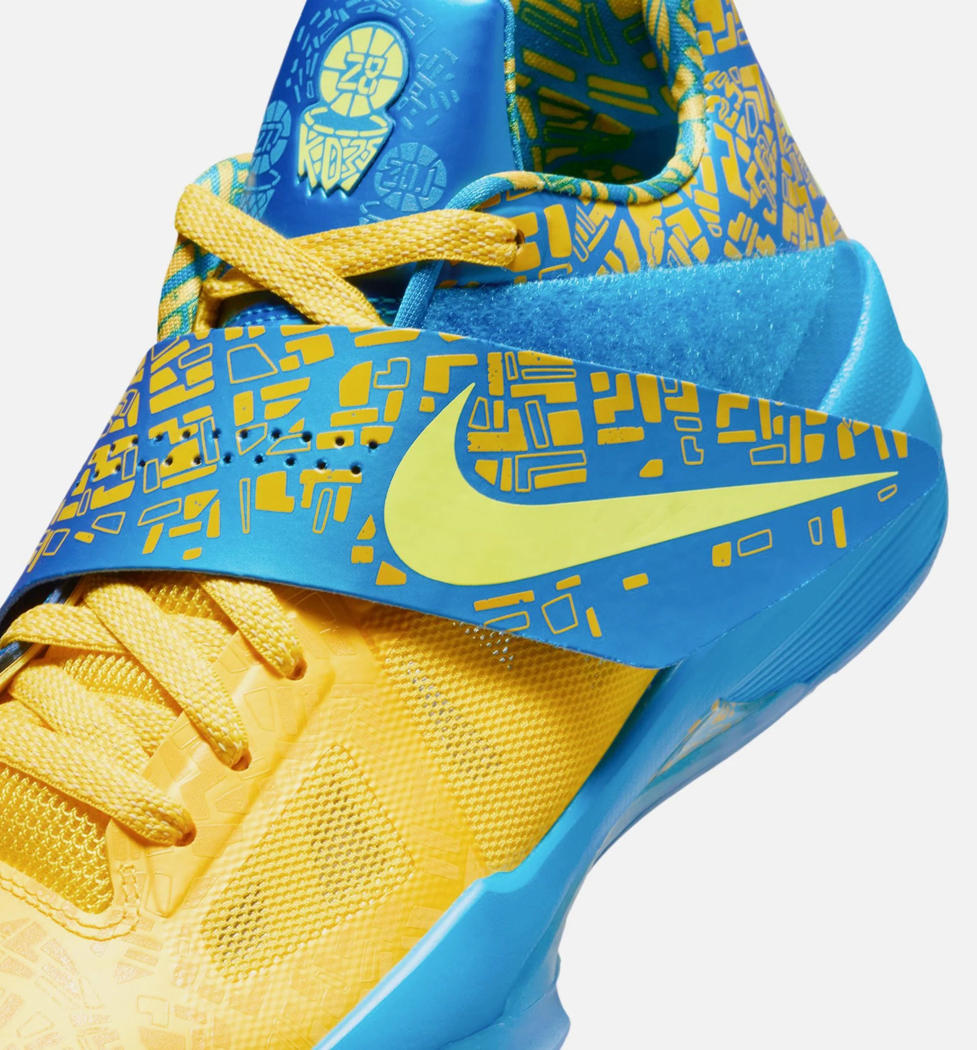 Zoom KD 4 Photo Blue Mens Lifestyle Shoe Photo Blue Tour Yellow