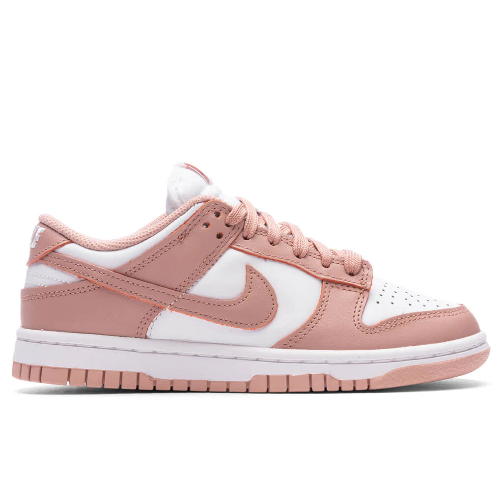 Womens Dunk Low White Rose Whisper