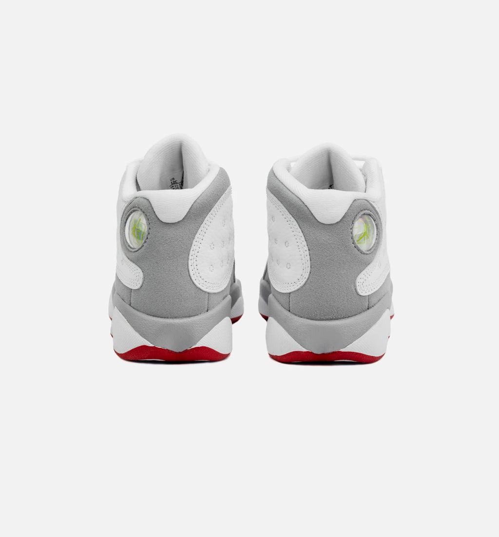 Air Jordan 13 Retro Wolf Grey Preschool Lifestyle Shoe White Grey Free Shipping