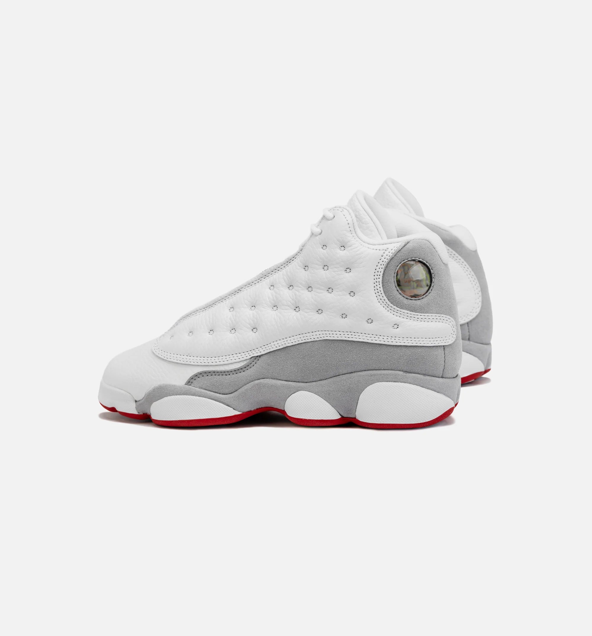 Air Jordan 13 Retro Wolf Grey Grade School Lifestyle Shoe White Grey