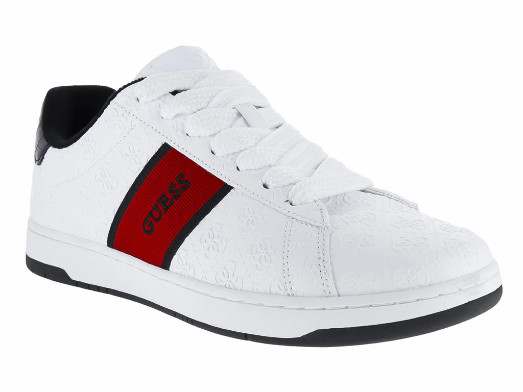 Tenis Guess Blancos con Rojo para Hombre