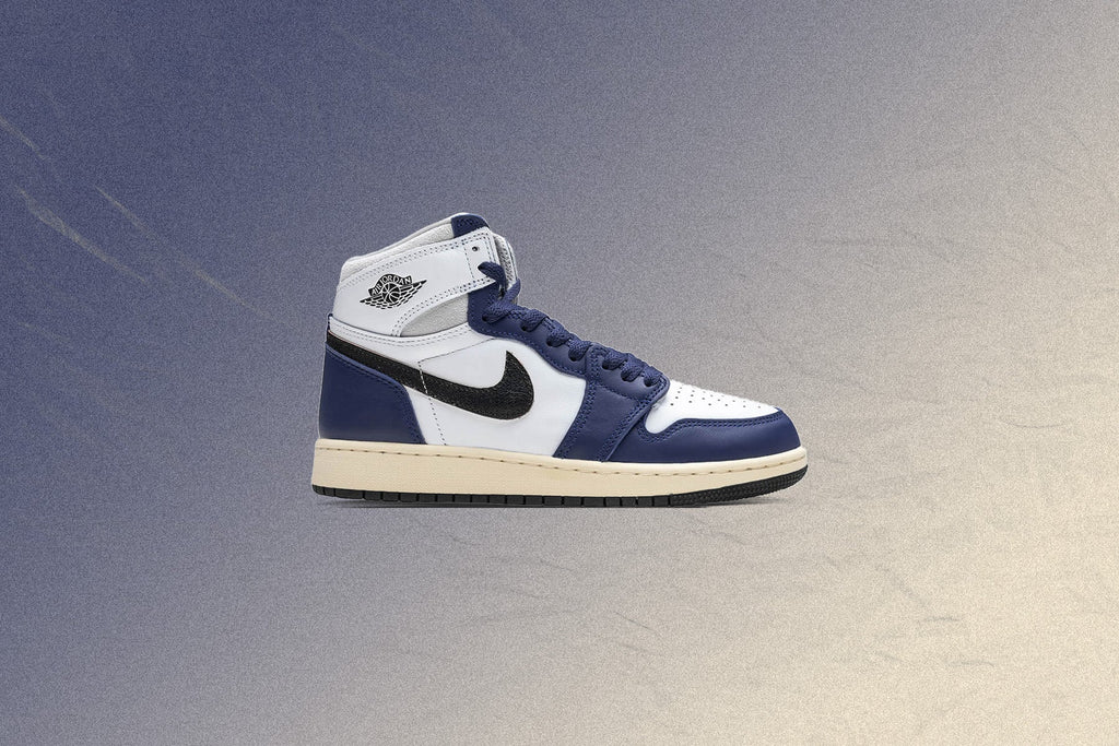 Air Jordan 1 High OG Rare Air GS White Black Neutral Grey Deep Royal Blue