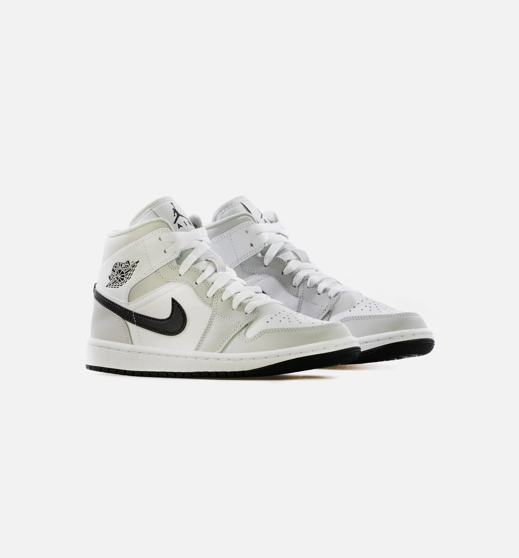 Air Jordan 1 Mid Light Smoke Grey Womens Lifestyle Shoe White Light Smoke Grey Black Limit One Per Customer
