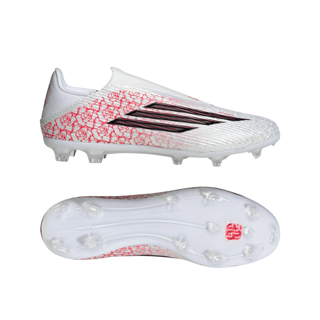 adidas F50 League Laceless FG MG Firm Ground Multi Ground Mens Soccer Cleats White Black Red