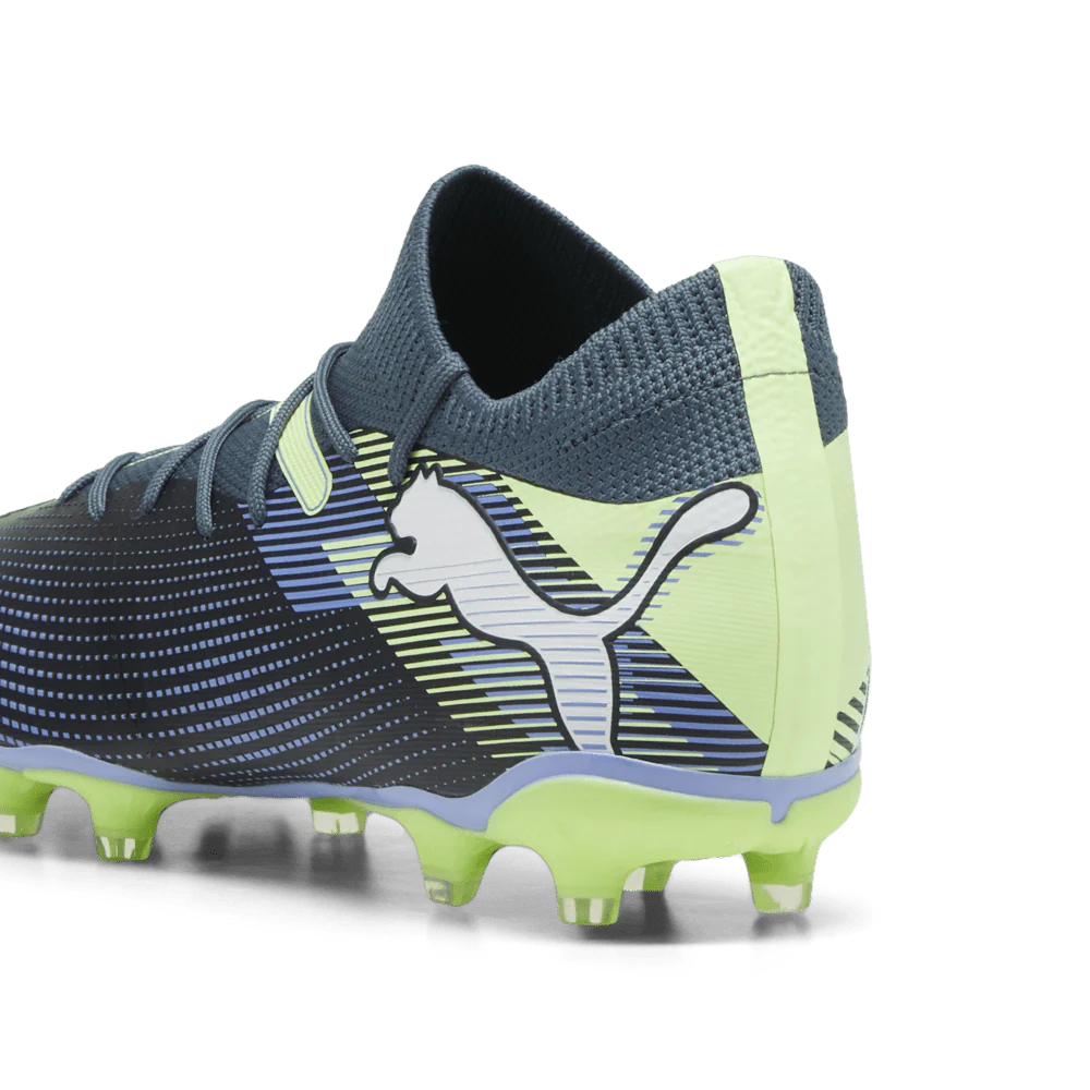 PUMA Future 7 Match FG AG Multi Ground Soccer Cleats Gray Skies White