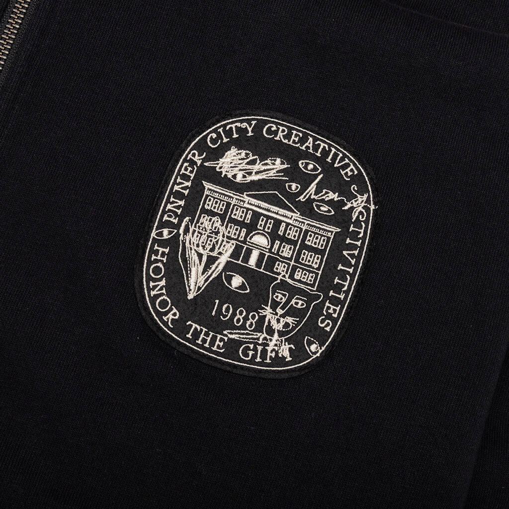 Honor Art Institute Zip Hoodie Black