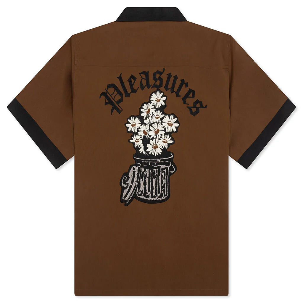 Daisy Bowling Button Down Brown