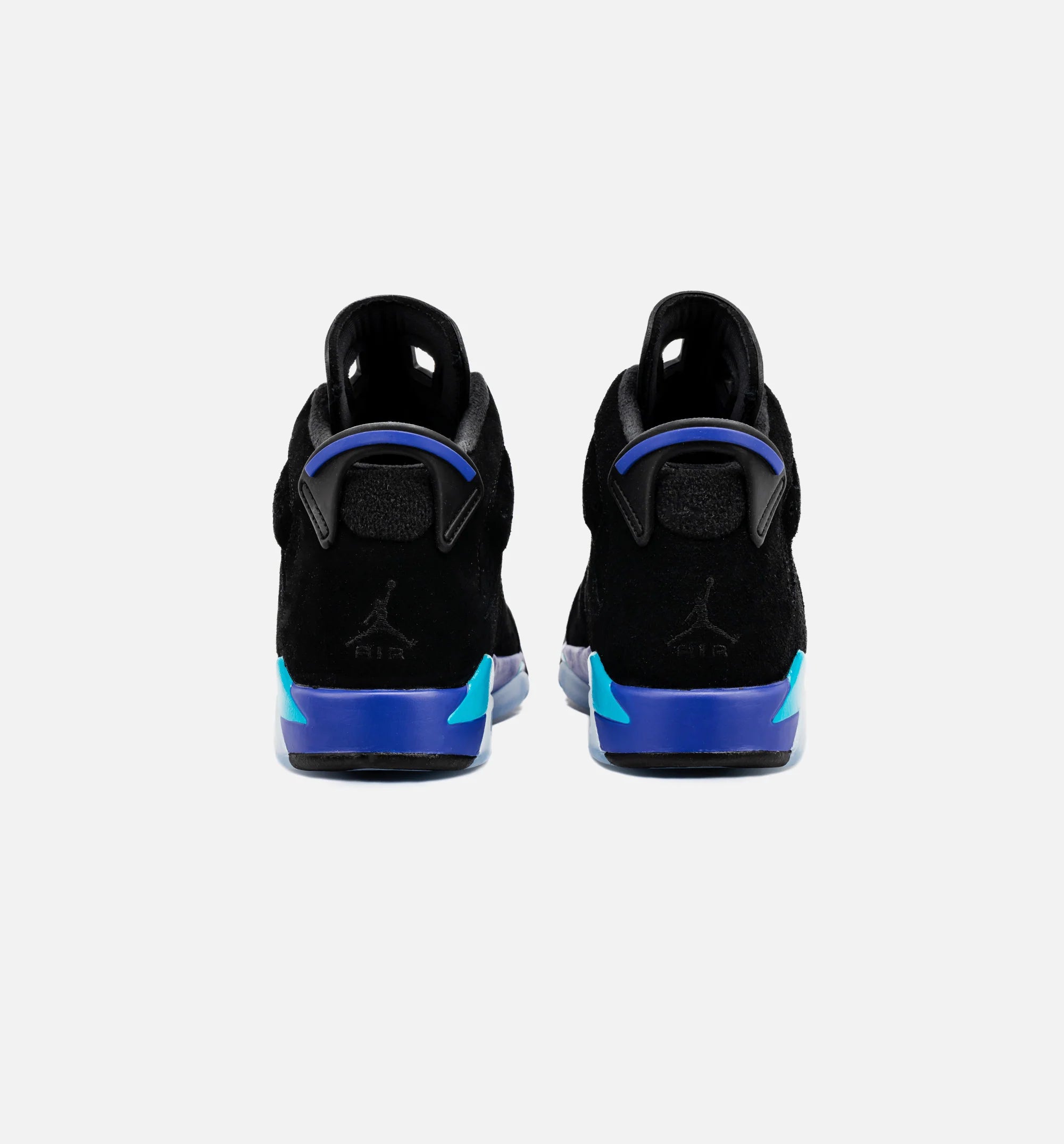 Air Jordan 6 Retro Aqua Grade School Lifestyle Shoe Black Aquatone Bright Concord