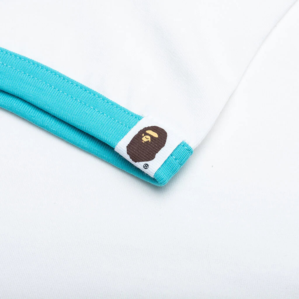 Kids Bape Emblem Tee White