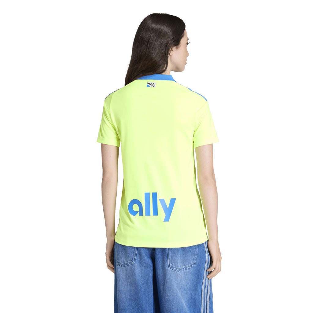 adidas Womens Charlotte FC Third Soccer Jersey 25 26 Yellow