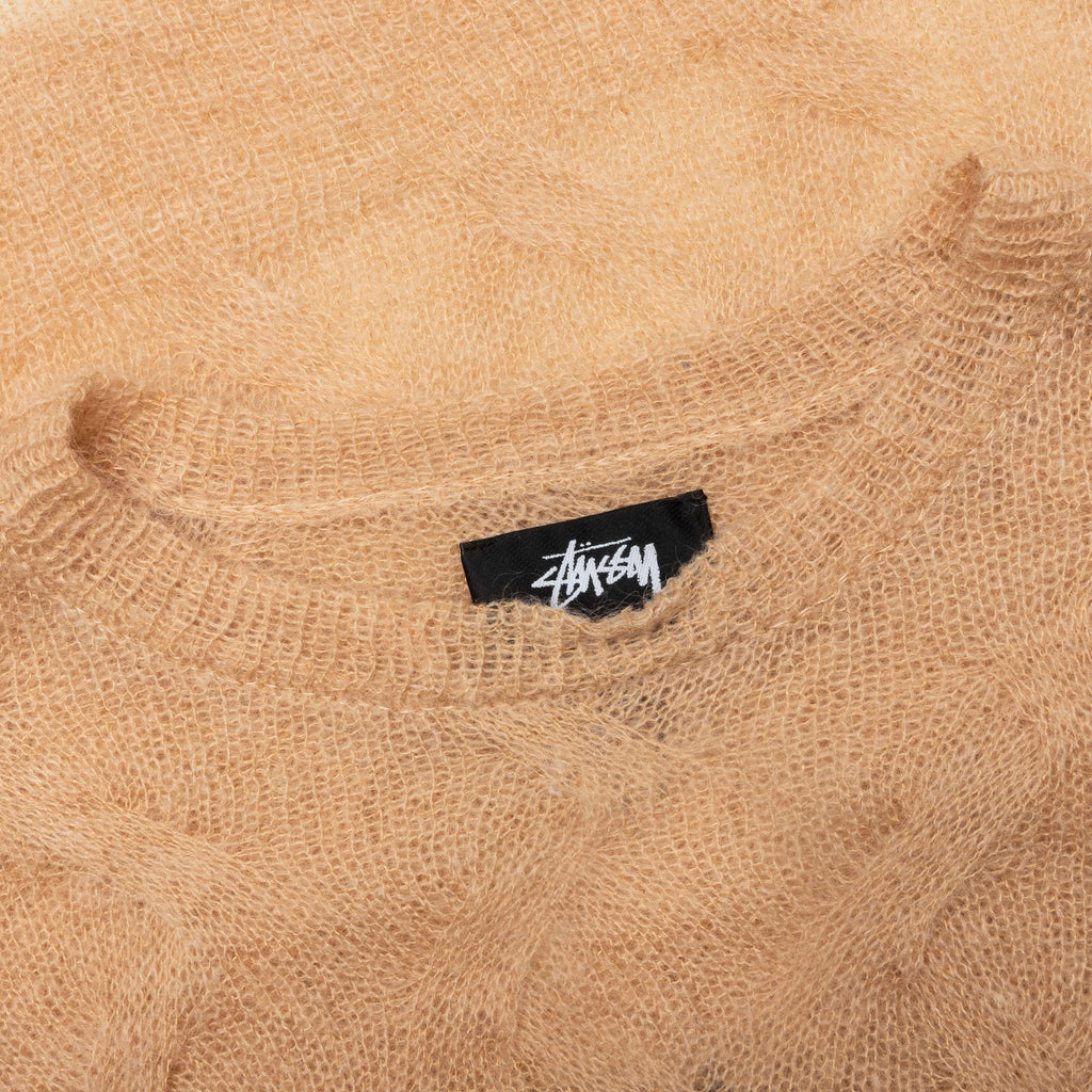 Loose Knit Cross Cable Sand