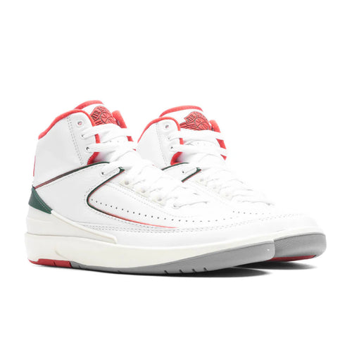 Air Jordan 2 Retro GS Italy White Fire Red Fir