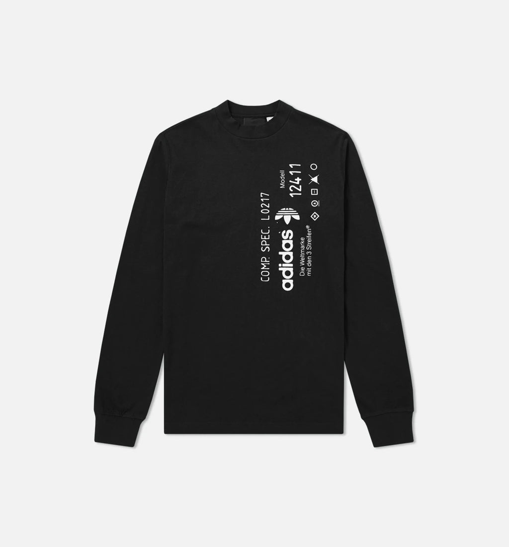 Alexander Wang X adidas Collection AW Mens Long Sleeve Shirt Black White