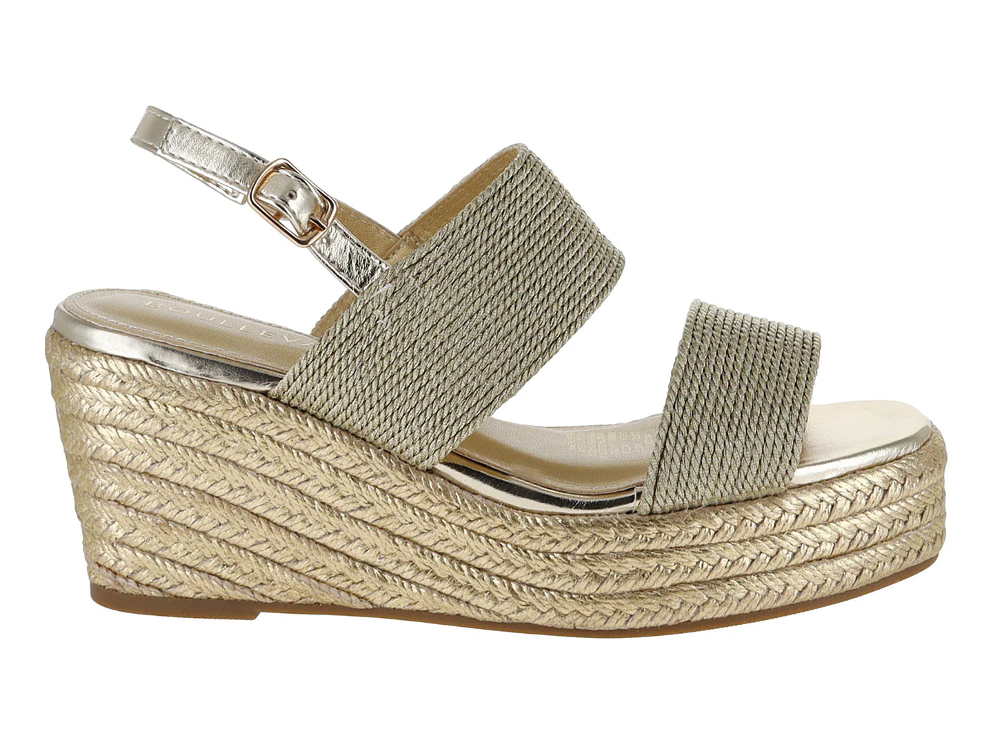 Sandalias de Plataforma Boullevard Color Gold para Mujer