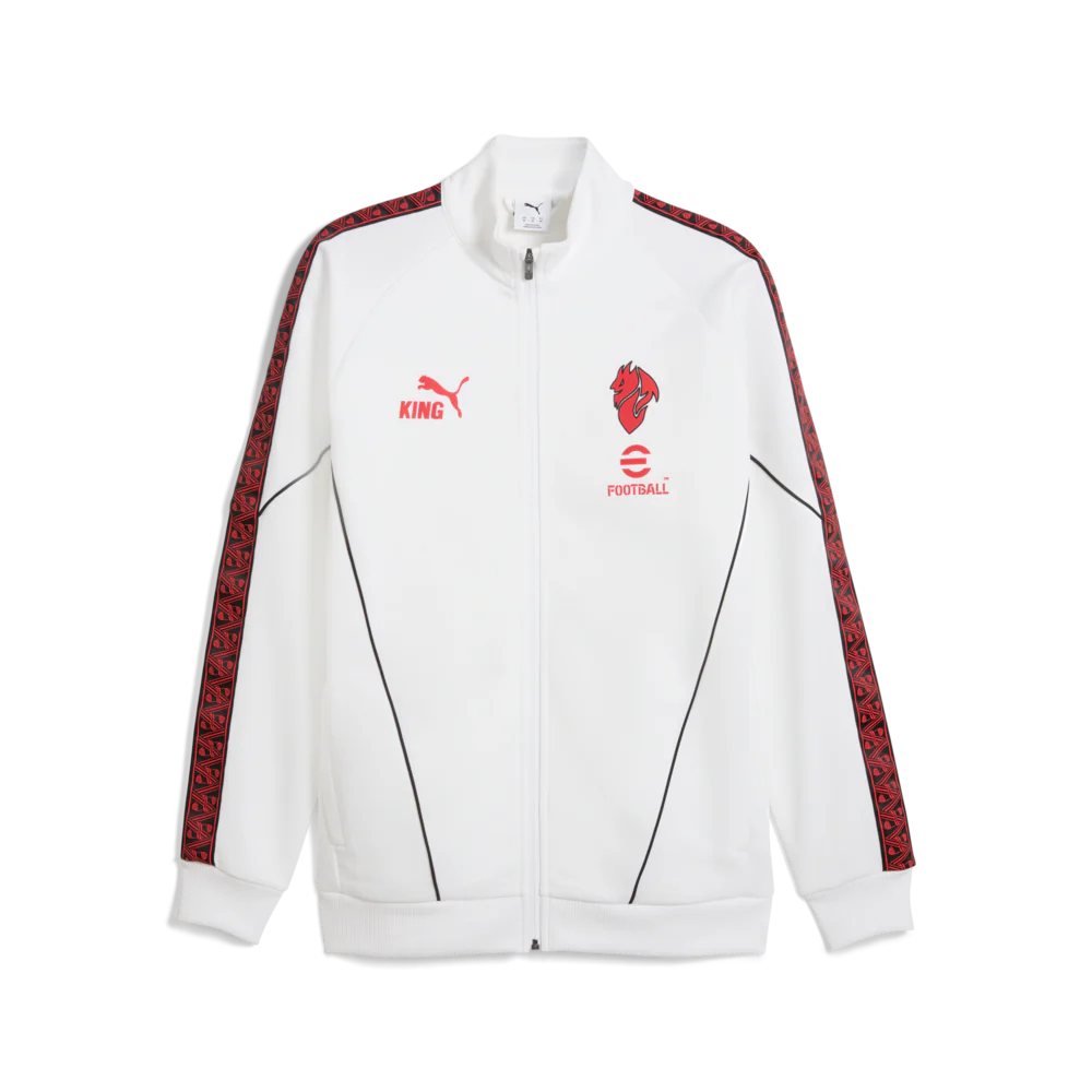 PUMA AC Milan King Anthem Mens Soccer Jacket White Red