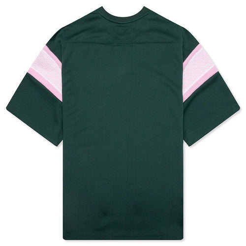 Pass S S Knit Crop Fit Shirt Jolly Green