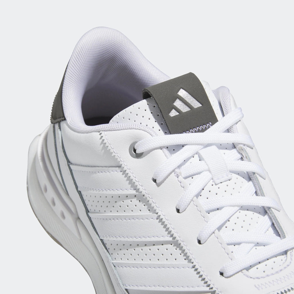adidas S2G 24 Leather Spikeless Golf Shoes White White Charcoal