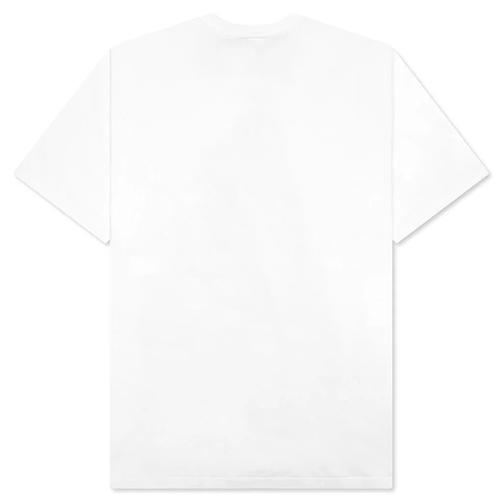 Color Camo Milo on Big Ape Tee White Red