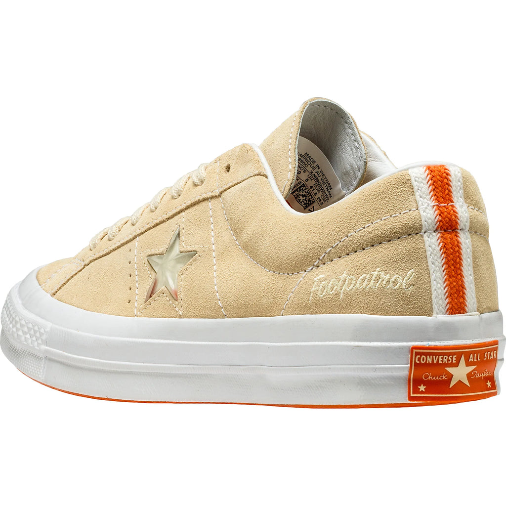 Converse X Footpatrol One Star Suede Mens Shoe Vanilla Custard White