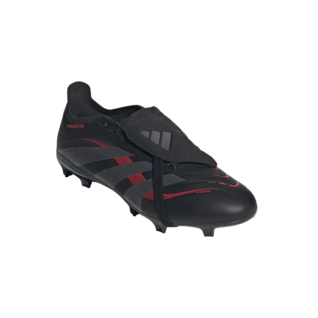 adidas Predator League Fold Over Tongue Firm Multi Ground Boots Black Red