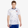 Nike USMNT 2023 Stadium Home Mens Jersey White Metallic Gold