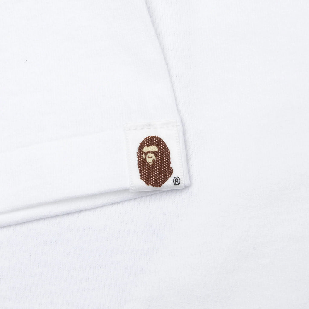 Color Camo Milo on Big Ape Tee White Navy