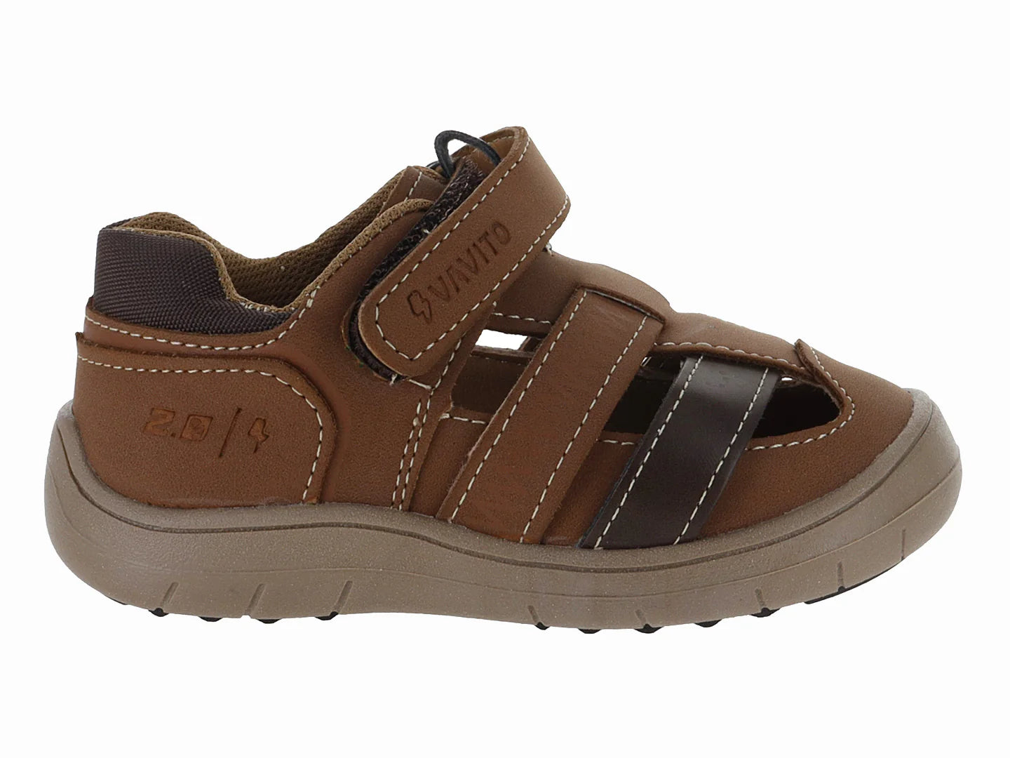 Sandalias Vavito Color Cognac para Niño