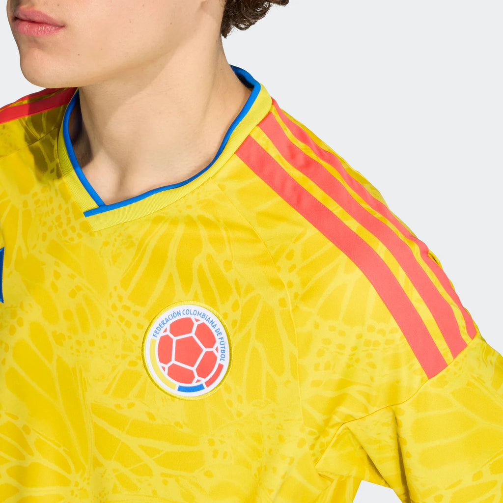 adidas Colombia Home Mens Soccer Jersey 26 Yellow