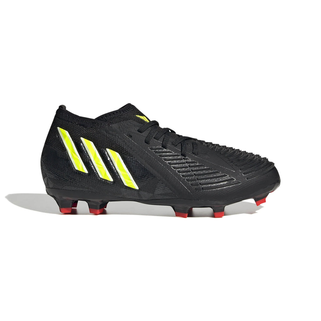 adidas Kids Predator Edge 1 FG J Soccer Cleats Black Yellow
