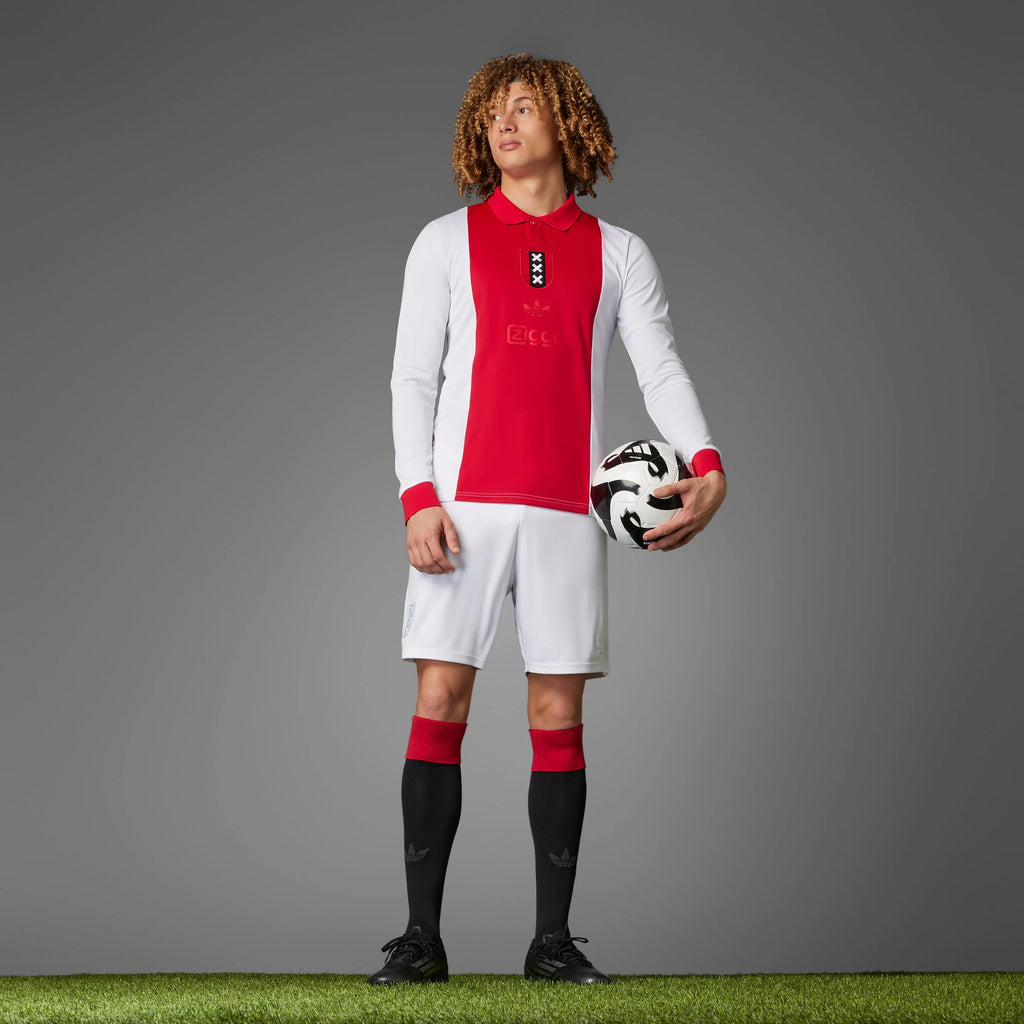 adidas Mens Ajax Amsterdam Anniversary 125 Jersey 25 White