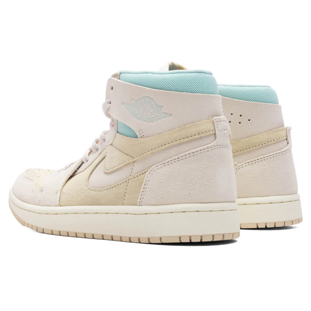 Womens Air Jordan 1 Zoom CMFT 2 Coconut Milk Legend Light Brown Light Dew